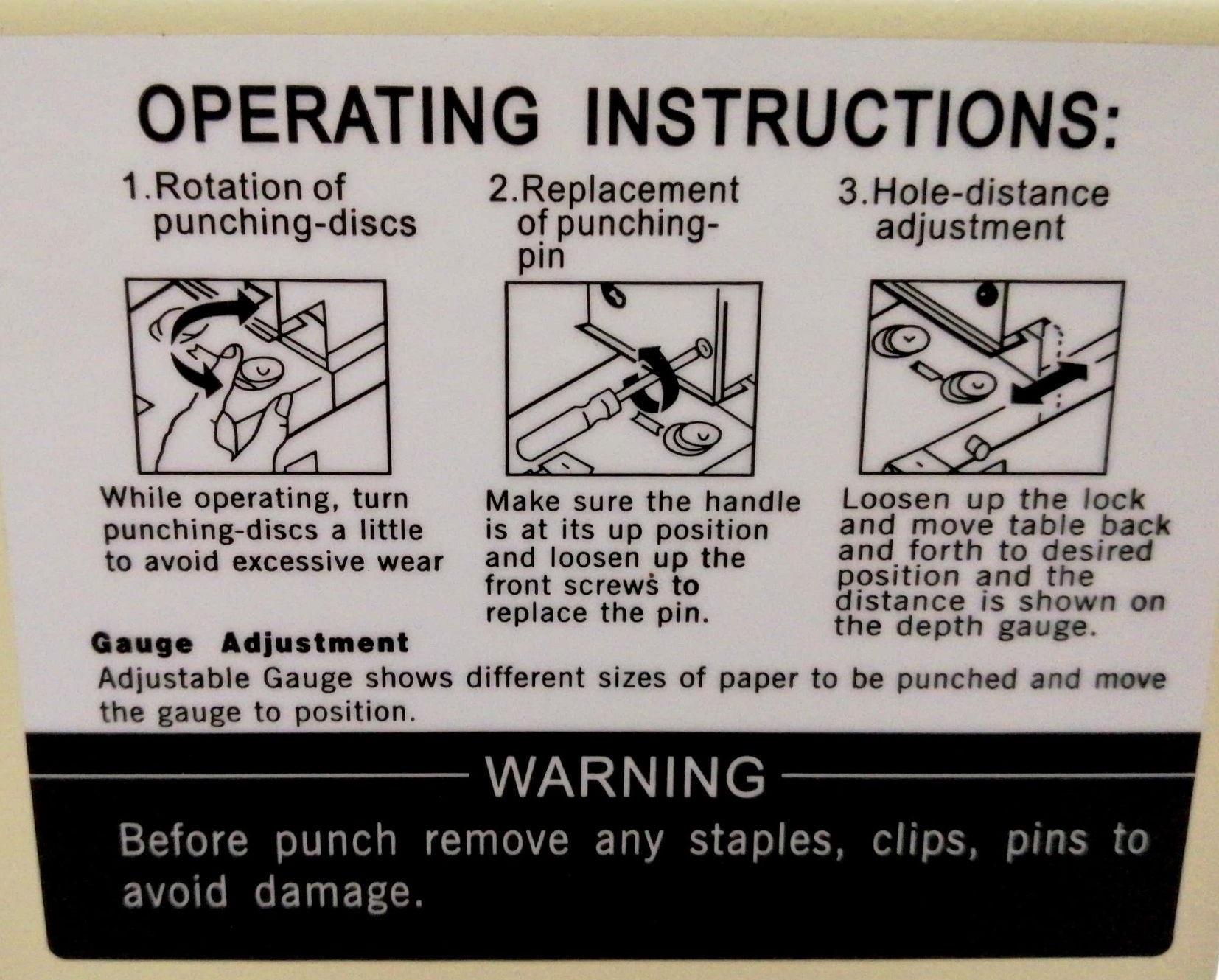 TATA Heavy Duty Punch 3 holes HP3
